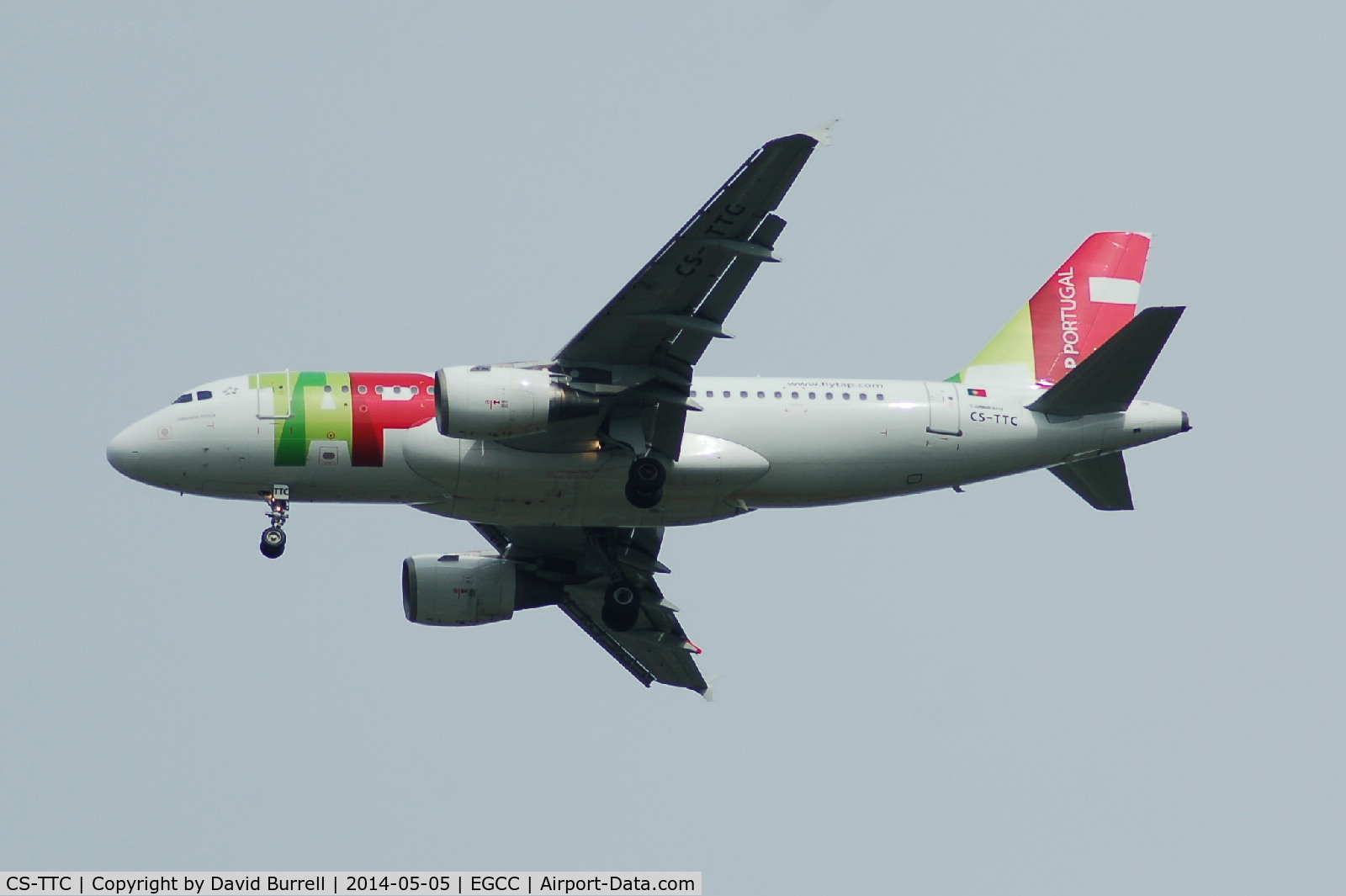 CS-TTC, 1997 Airbus A319-111 C/N 763, TAP Portugal Airbus A319-111 on approach to Manchester Airport.