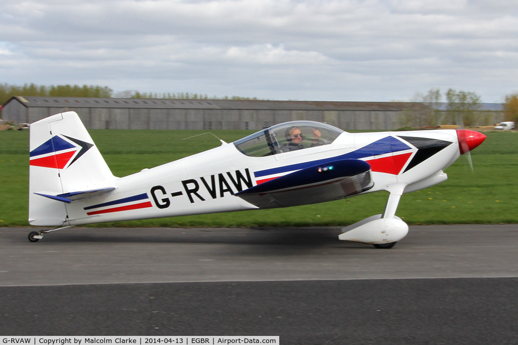 G-RVAW, 2000 Vans RV-6 C/N PFA 181-13234, Vans RV-6 at The Real Aeroplane Club's Early Bird Fly-In, Breighton Airfield, April 2014.