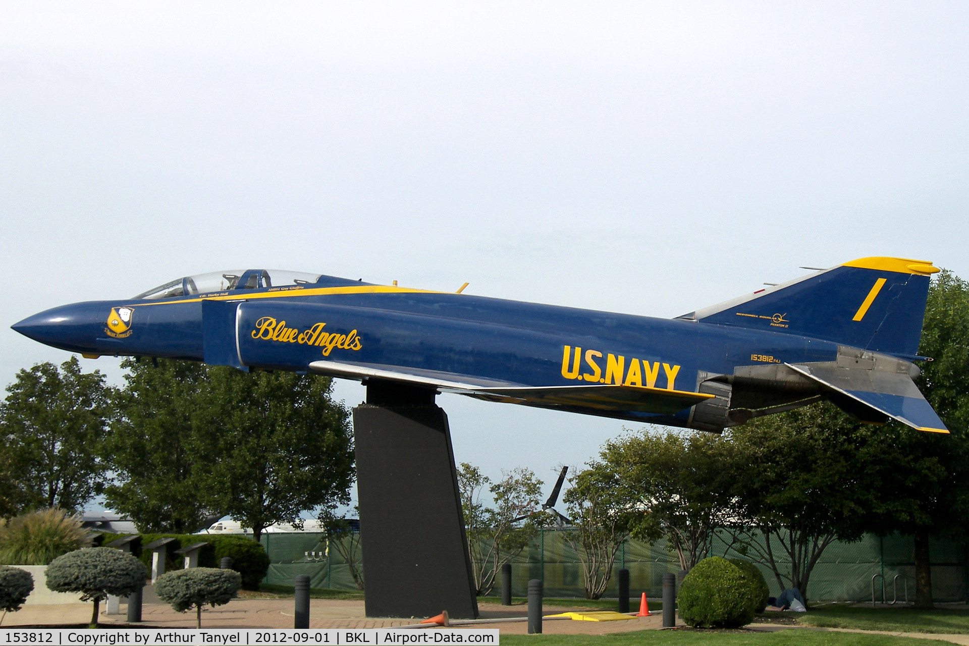 153812, McDonnell F-4J Phantom II C/N 2034, On display in front of BKL