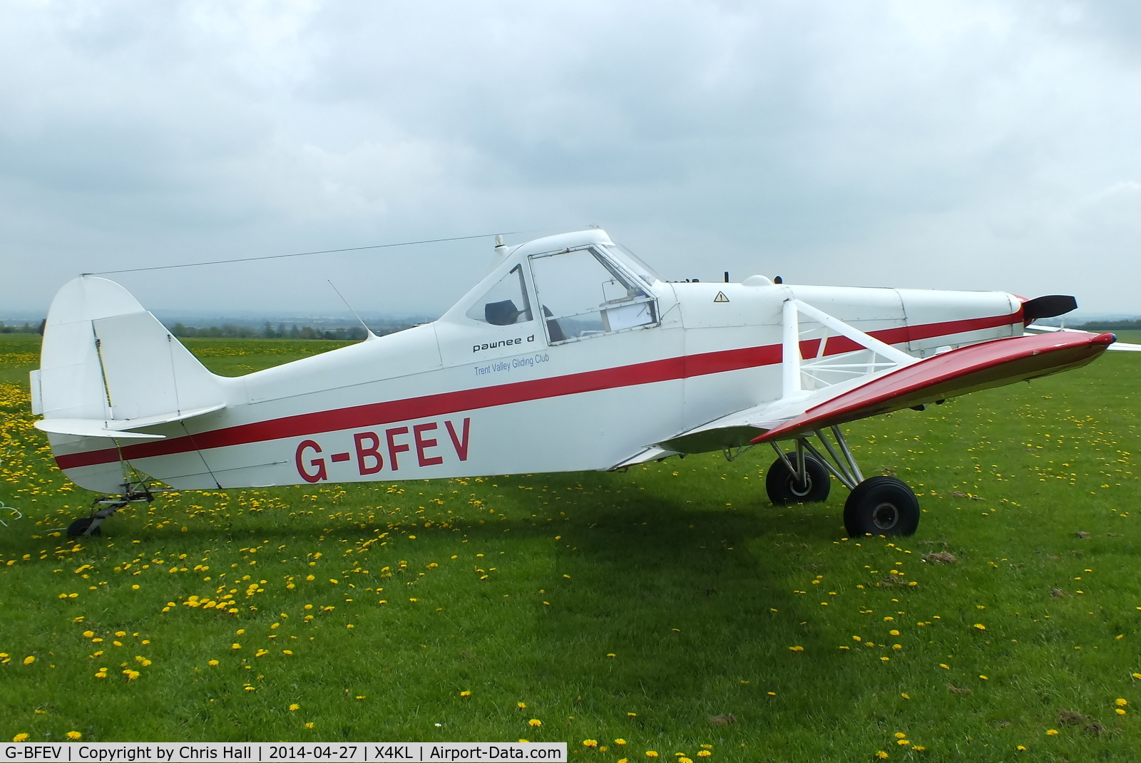 G-BFEV, 1977 Piper PA-25-235 Pawnee C/N 25-7756060, Trent Valley Gliding Club, Kirton in Lindsay