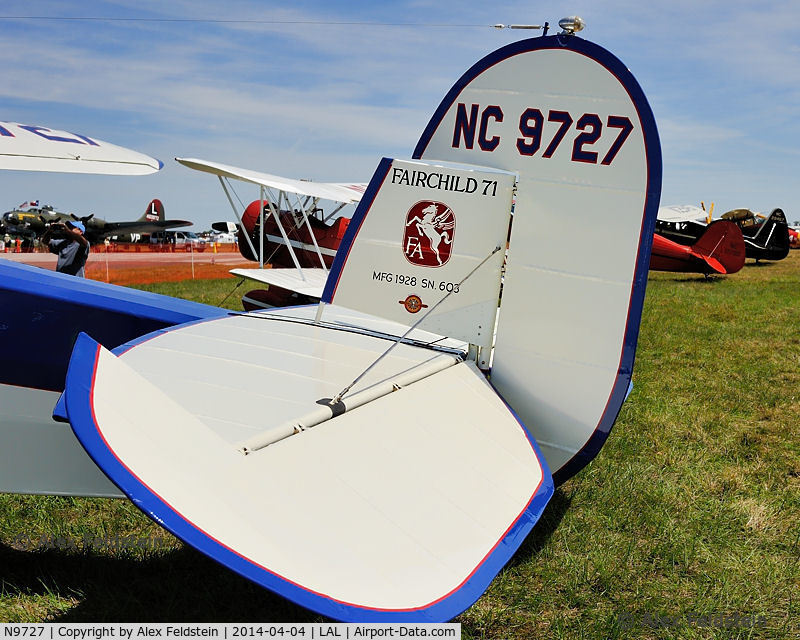 N9727, 1927 Fairchild 71 C/N 603, Sun-N-Fun 2014
