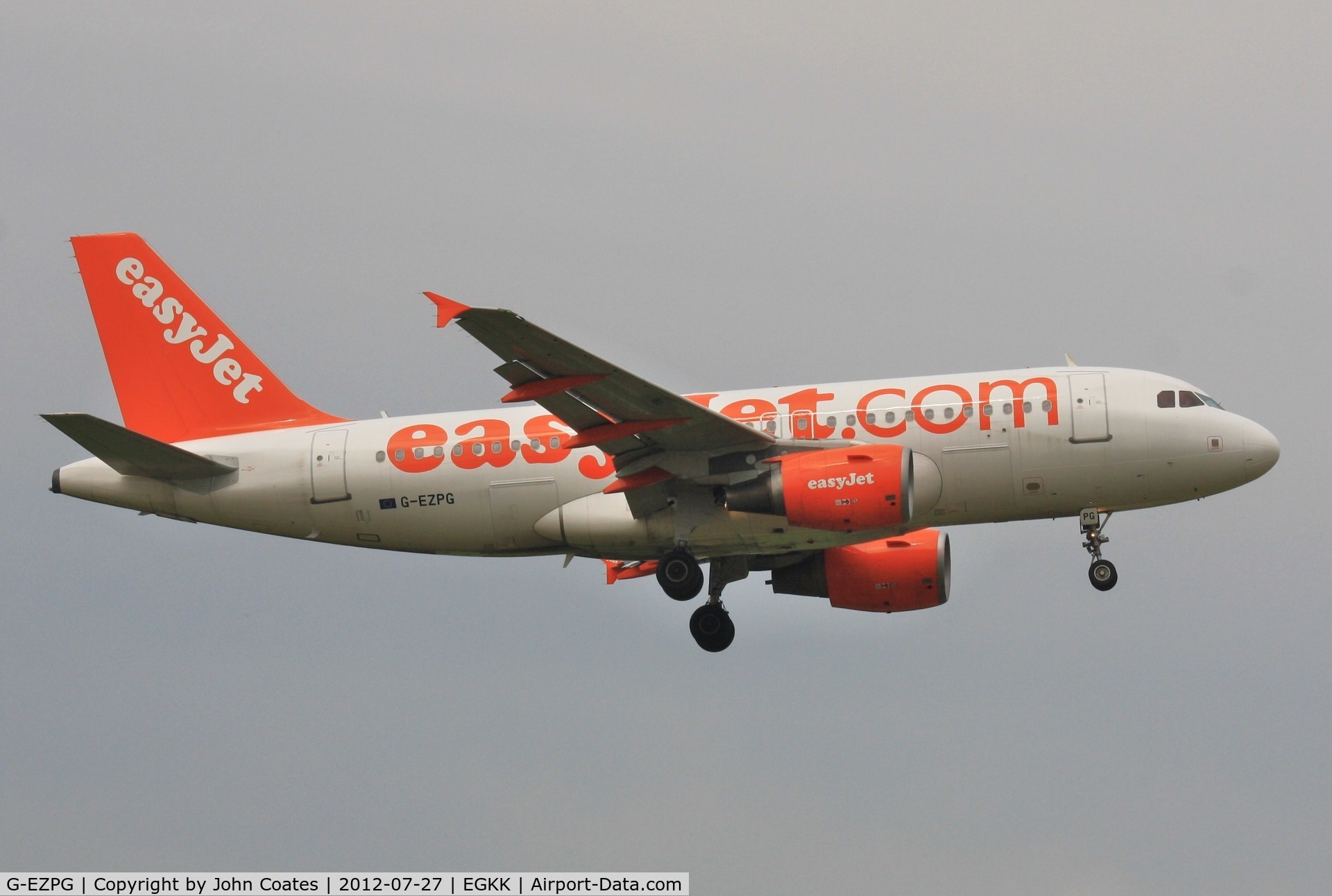 G-EZPG, 2005 Airbus A319-111 C/N 2385, Arriving 08