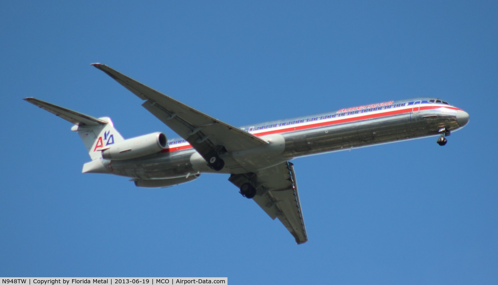 N948TW, 1987 McDonnell Douglas MD-83 (DC-9-83) C/N 49575, American MD-83