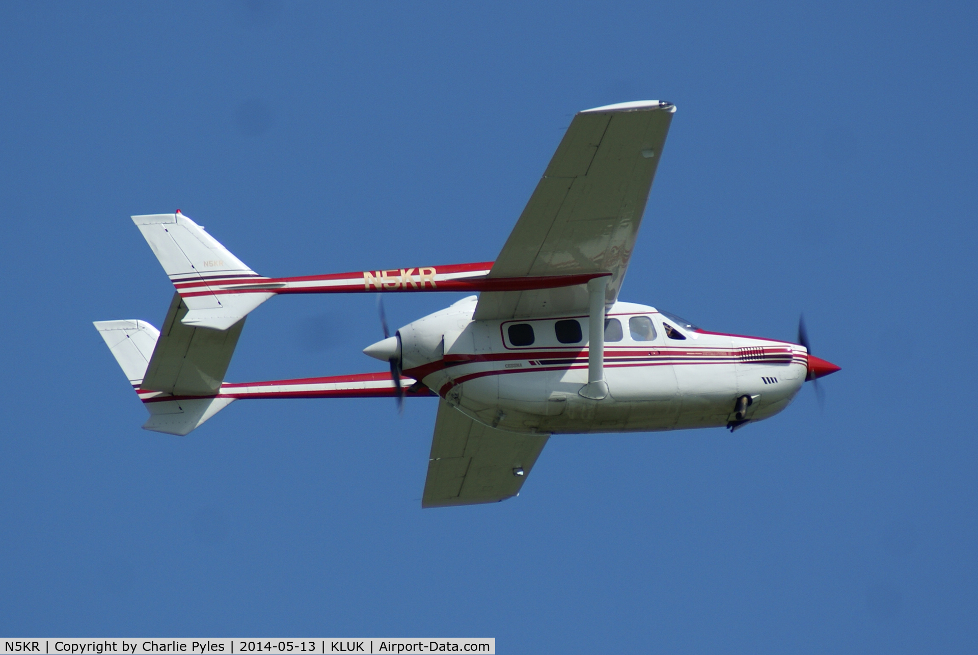 N5KR, 1979 Cessna P337H C/N P3370335, Very good looking airplane on a beautiful day.
