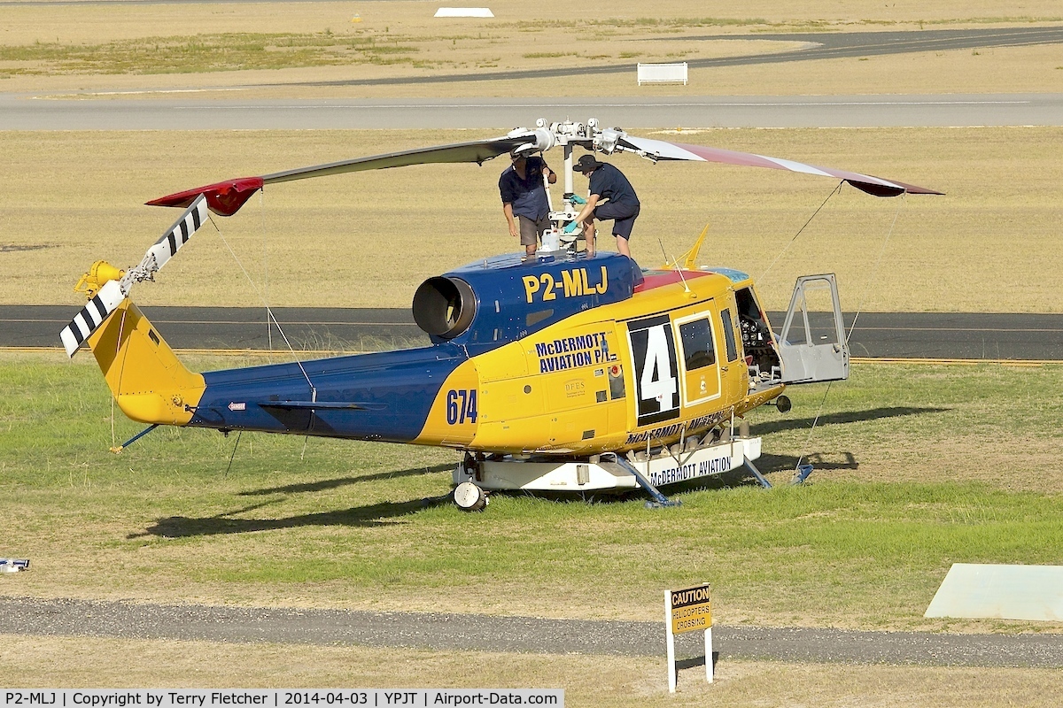 P2-MLJ, Bell 214B-1 Biglifter C/N 28066, Bell 214B-1, c/n: 28066 at Perth Jandakot