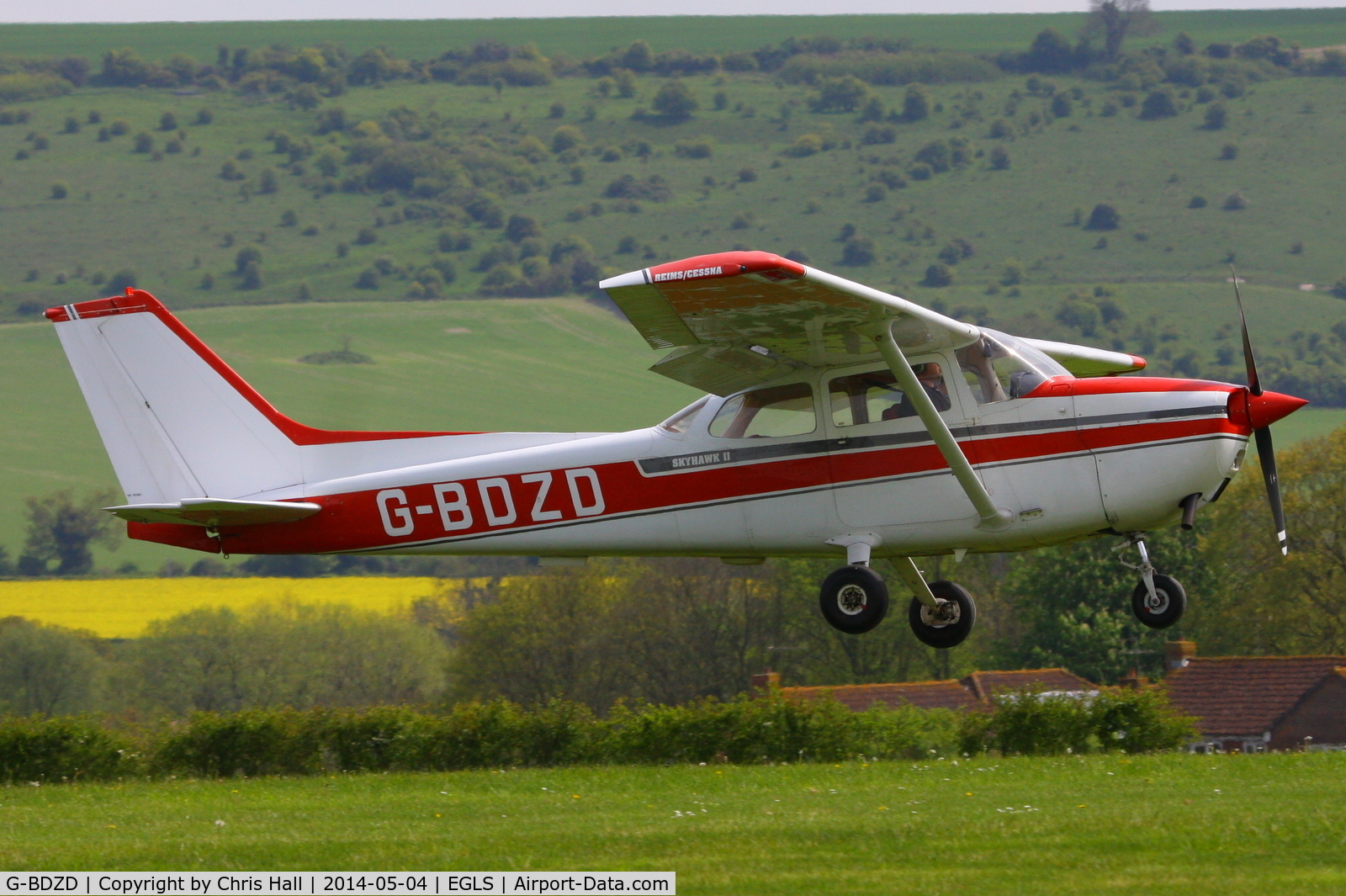 G-BDZD, 1976 Reims F172M Skyhawk Skyhawk C/N 1478, at Old Sarum