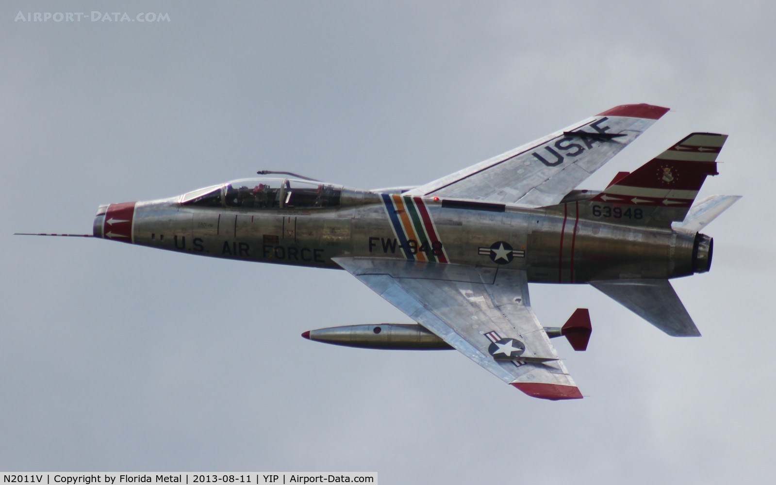 N2011V, 1958 North American F-100F Super Sabre C/N 243-224, F-100F Super Sabre
