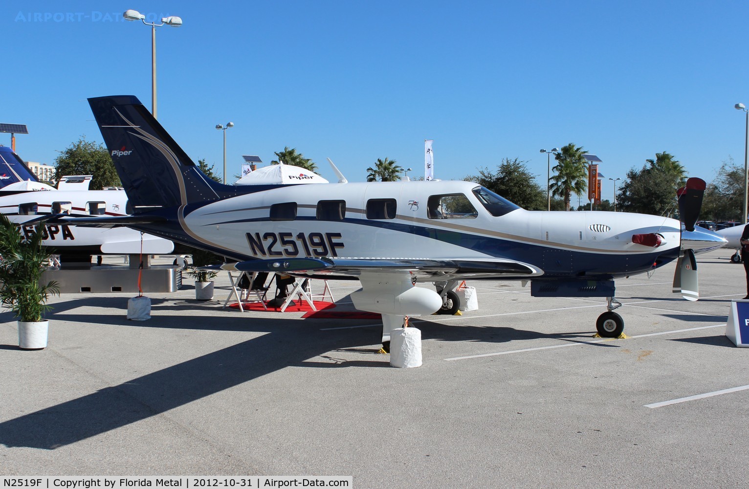 N2519F, 2012 Piper PA-46-500TP Malibu Meridian C/N 4697494, Piper PA-46-500TP at NBAA Orlando