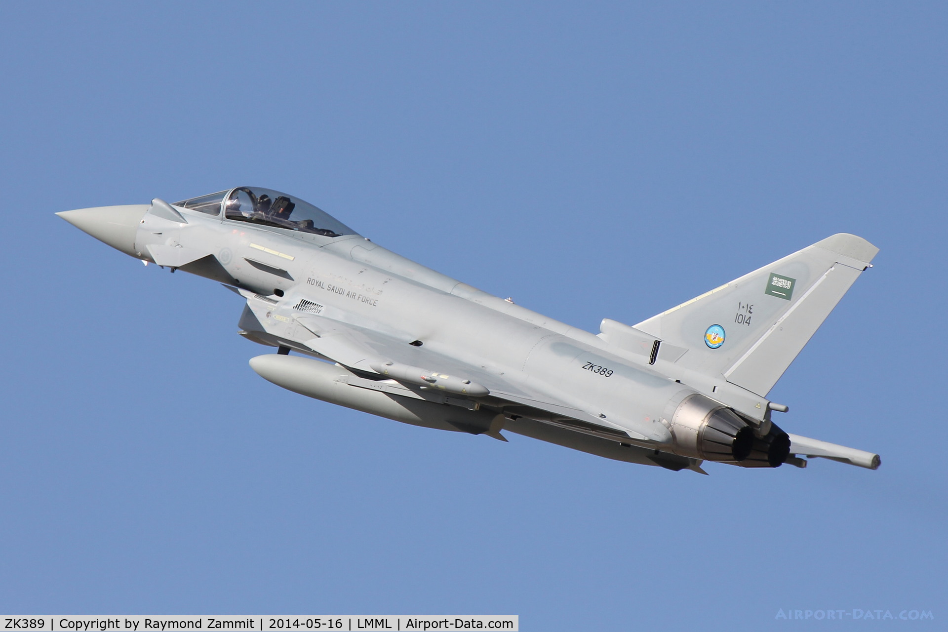 ZK389, 2014 Eurofighter EF-2000 Typhoon F2 C/N CS024, Eurofighter EF2000 Typhoon ZK389(1014) RSAF