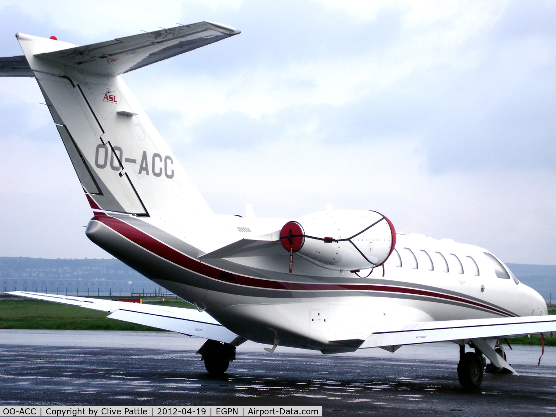 OO-ACC, 2008 Cessna 525A CitationJet CJ2+ C/N 525A-0431, Stopover at Dundee Riverside EGPN