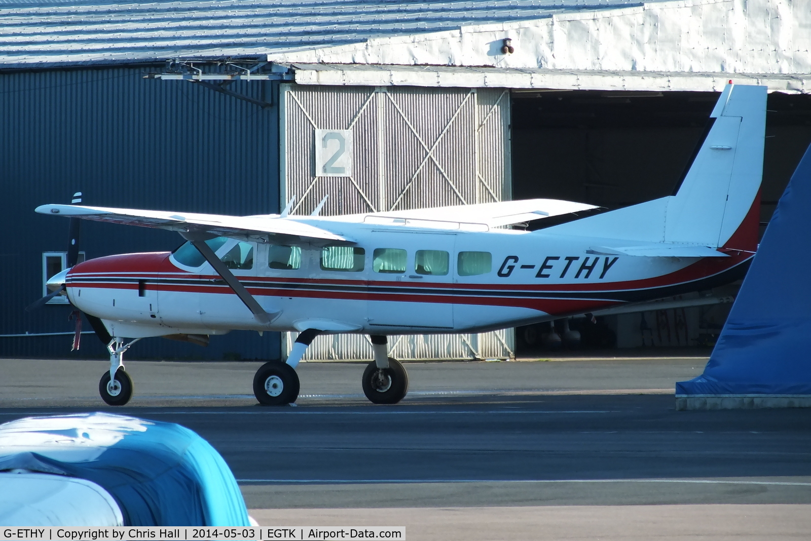 G-ETHY, 1998 Cessna 208 Caravan I C/N 20800293, at Oxford Airport