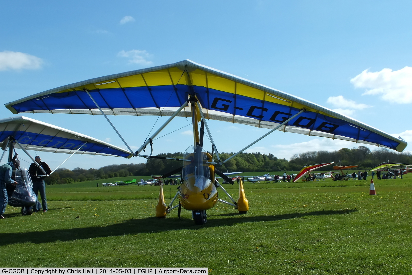 G-CGOB, 2010 P&M Aviation QuikR C/N 8517, at the 2014 Microlight Trade Fair, Popham