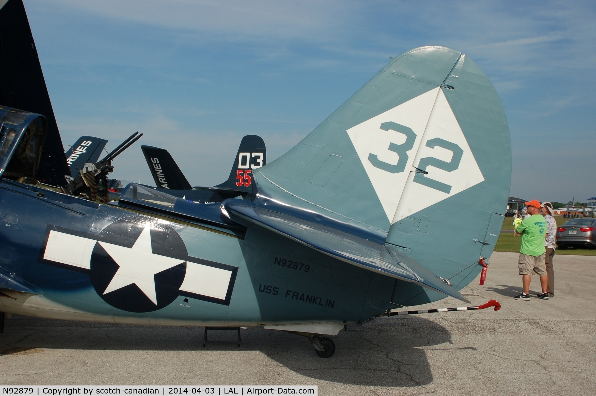 N92879, 1944 Curtiss SB2C-5 Helldiver C/N 83725, 1944 Curtiss SB2C-5 Helldiver, N92879, at 2014 Sun n Fun, Lakeland Linder Regional Airport, Lakeland, FL