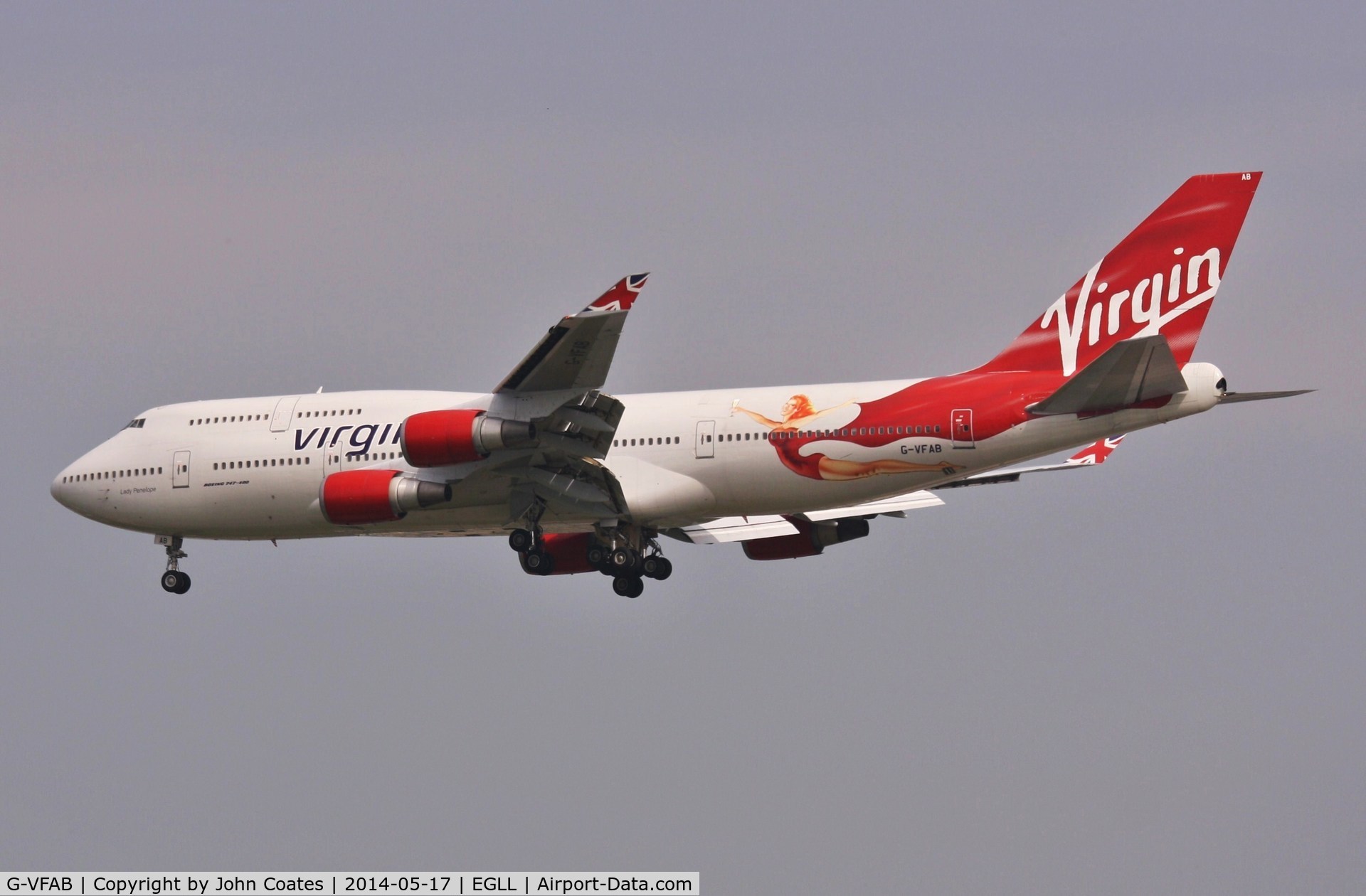 G-VFAB, 1994 Boeing 747-4Q8 C/N 24958, Arriving 27L