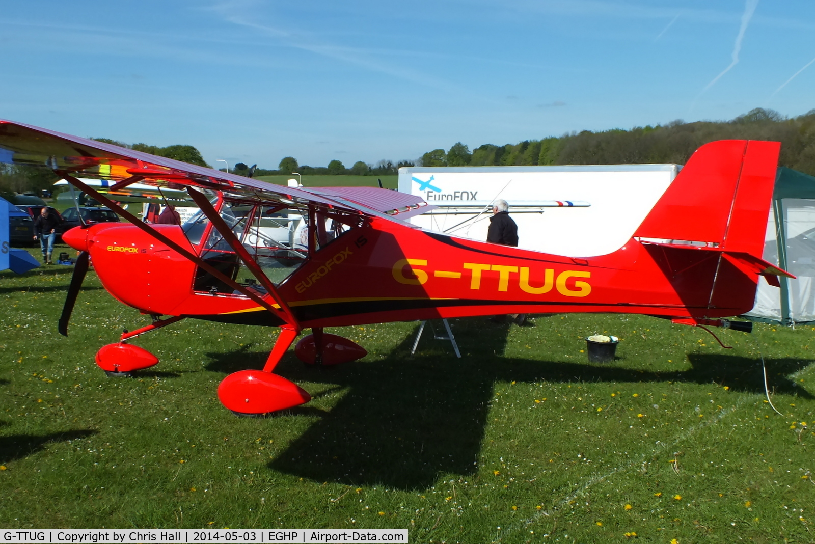 G-TTUG, 2013 Aeropro Eurofox 912(S) C/N LAA 376-15213, at the 2014 Microlight Trade Fair, Popham