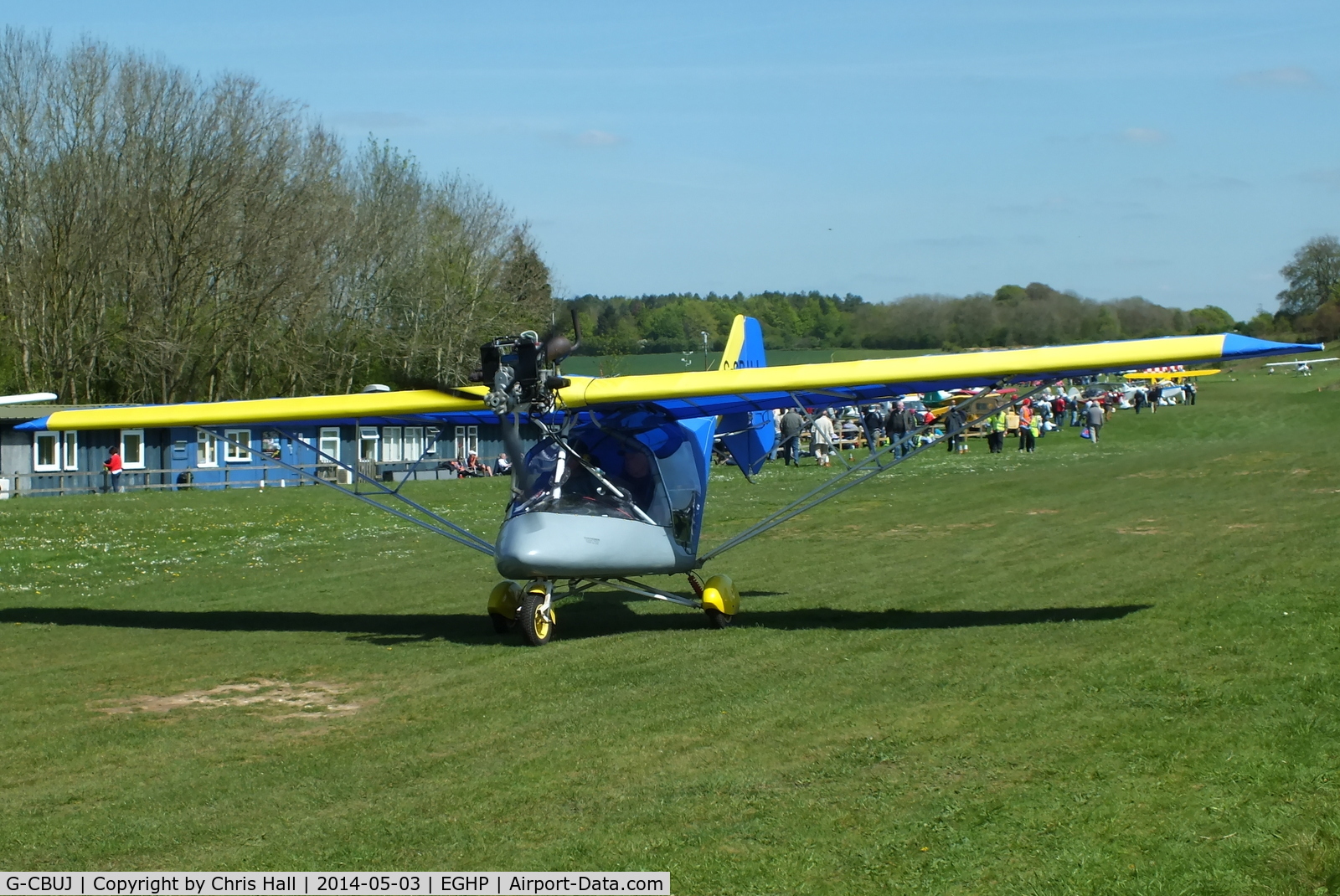 G-CBUJ, 2003 Raj Hamsa X-Air 582(10) C/N BMAA/HB/212, at the 2014 Microlight Trade Fair, Popham