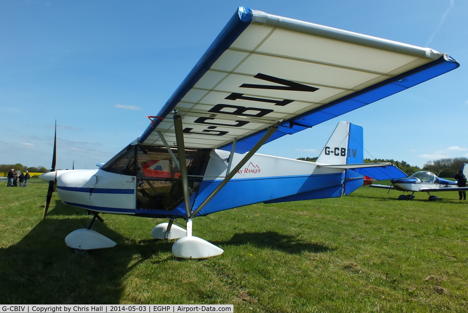 G-CBIV, 2002 Skyranger 912(1) C/N BMAA/HB/201, at the 2014 Microlight Trade Fair, Popham