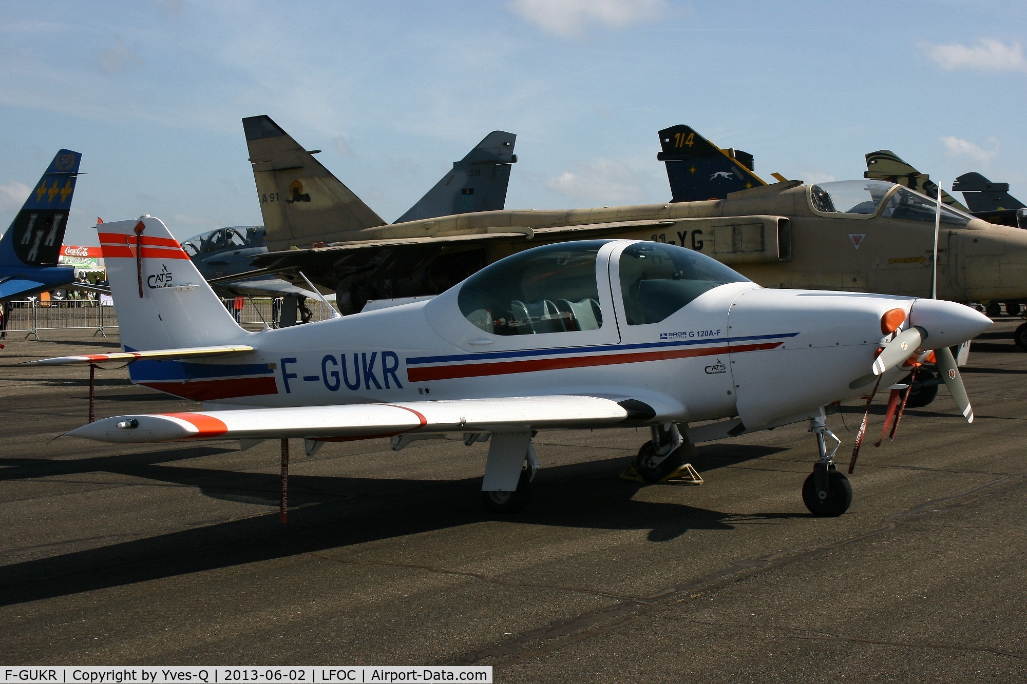 F-GUKR, Grob G-120A-F C/N 85051, Grob G-120A-F, Static display, Chateaudun Air Base 279 (LFOC) open day 2013