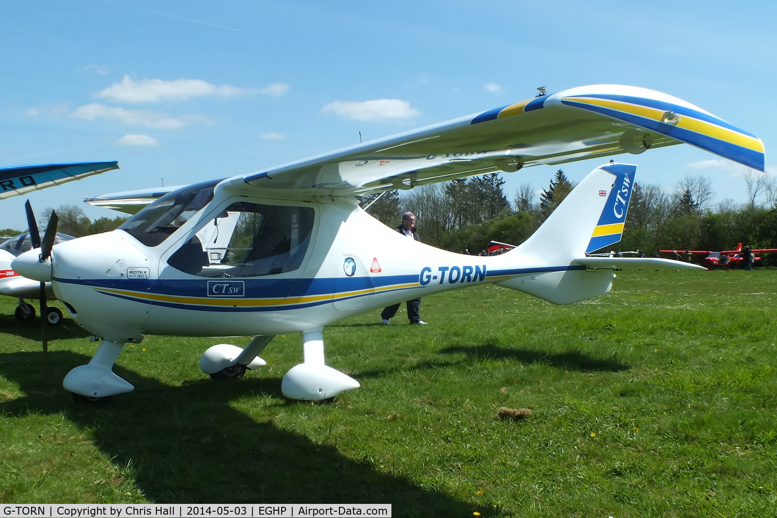 G-TORN, 2006 Flight Design CTSW C/N 8189, at the 2014 Microlight Trade Fair, Popham
