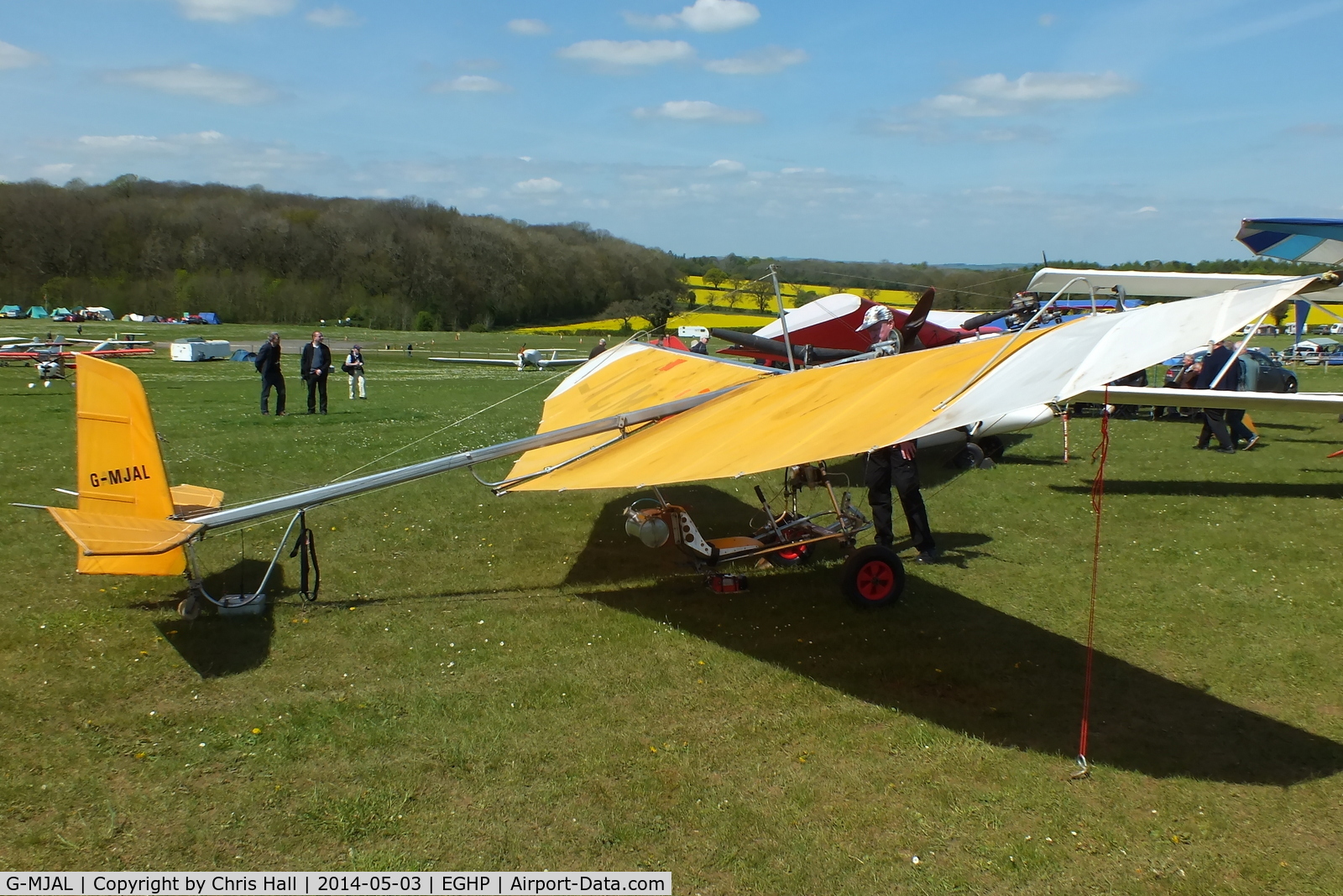 G-MJAL, Ron Wheeler Aircraft Sales Pty SCOUT MK3 C/N 0433 R/3, at the 2014 Microlight Trade Fair, Popham