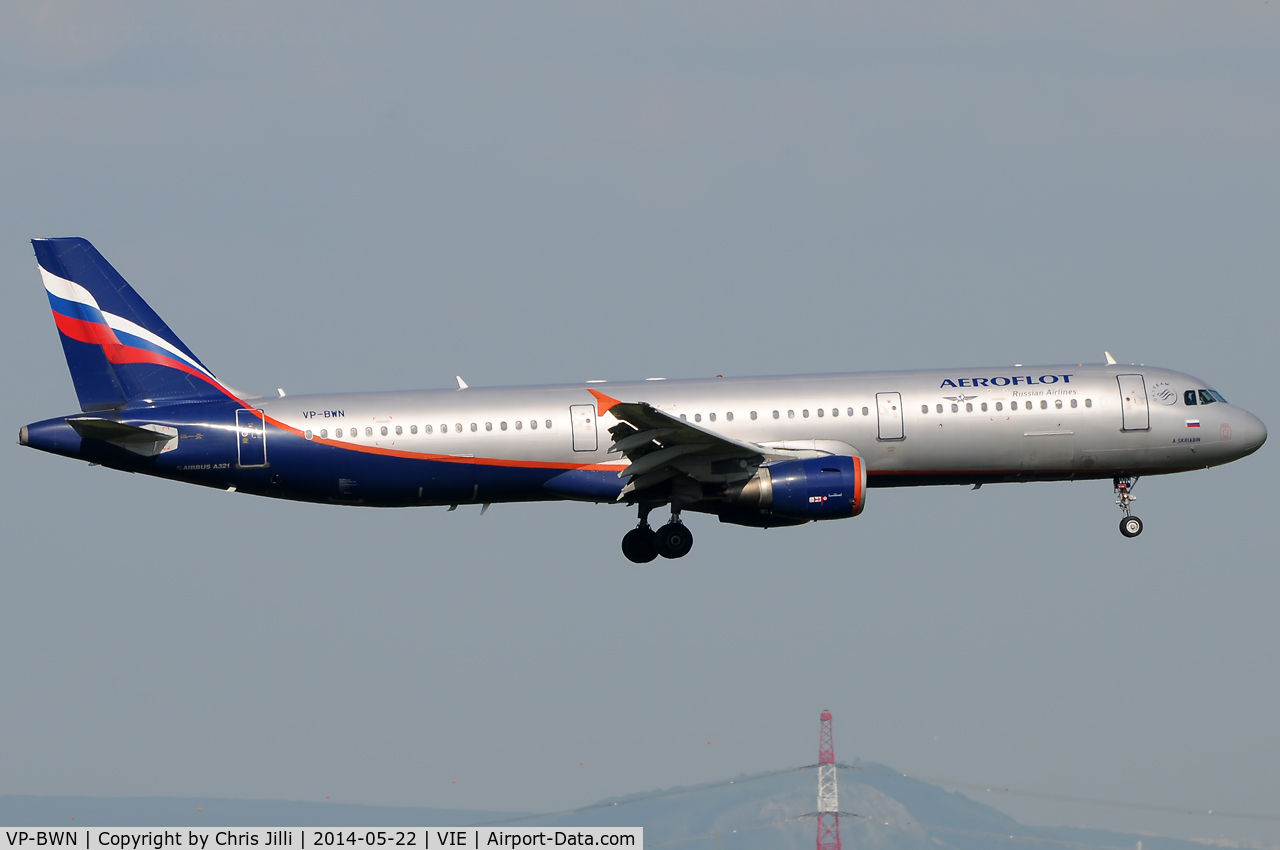 VP-BWN, 2004 Airbus A321-211 C/N 2330, Aeroflot