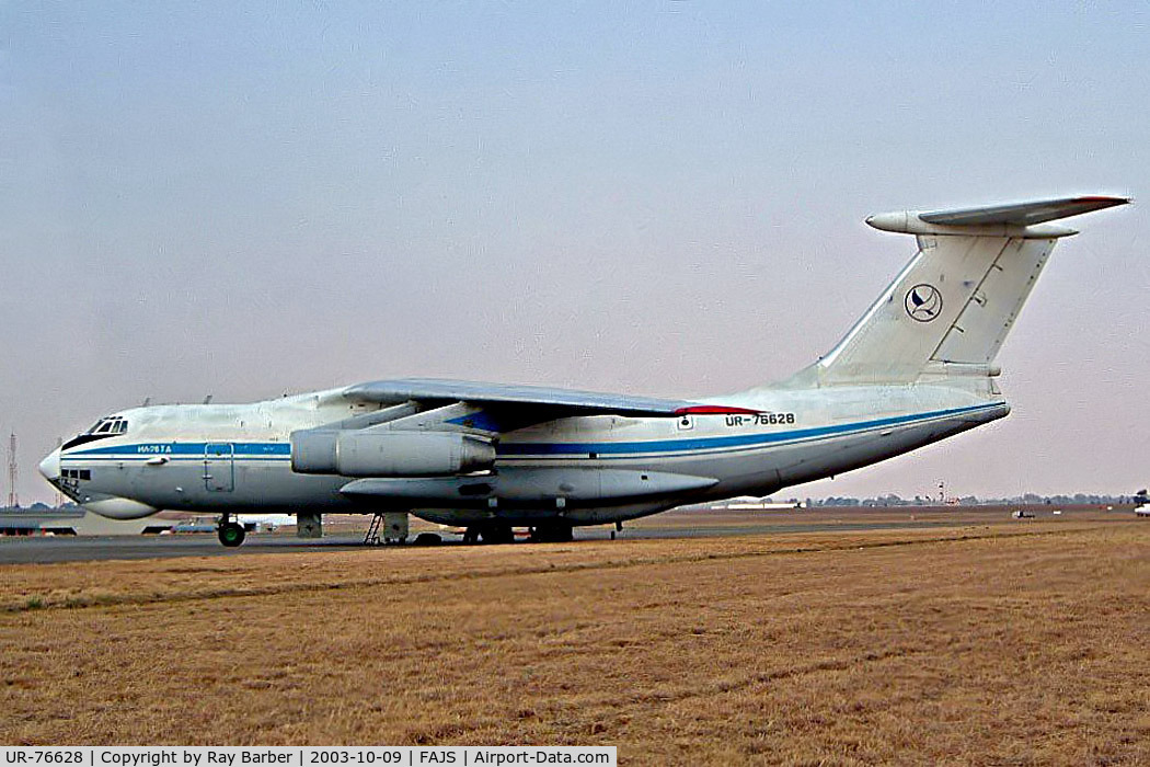 UR-76628, Ilyushin Il-76TD C/N 0053458741, Ilyushin IL-76TD [0053458741] (East Line) Johannesburg-International~ZS 09/10/2003
