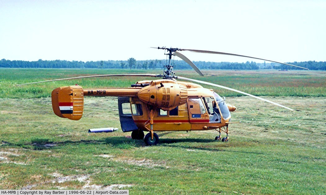 HA-MPB, 1977 Kamov Ka-26 Hoodlum C/N 7706109, Kamov Ka-26 Hoodlum [7706109] (Agrokopter) Balaton-Kere~HA 22/06/1996