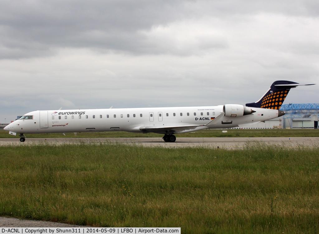 D-ACNL, 2010 Bombardier CRJ-900 NG (CL-600-2D24) C/N 15252, Taxiing to the Terminal...