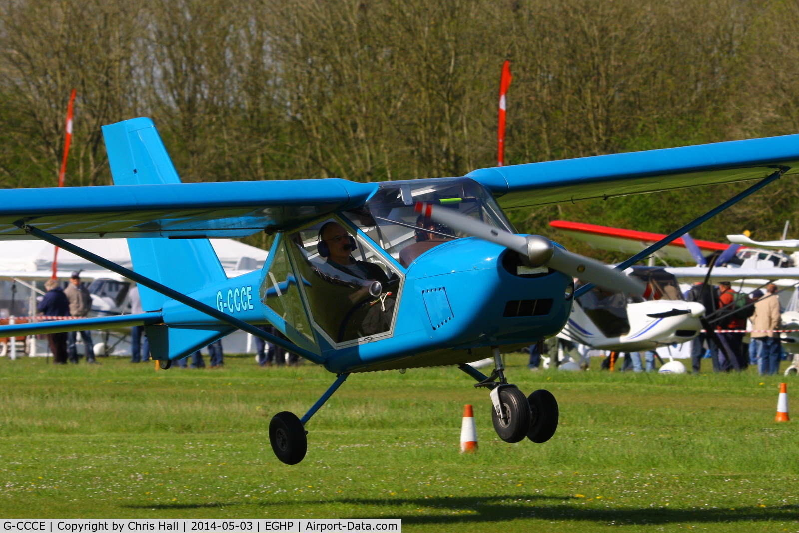 G-CCCE, 2003 Aeroprakt A-22 Foxbat C/N PFA 317-14002, at the 2014 Microlight Trade Fair, Popham