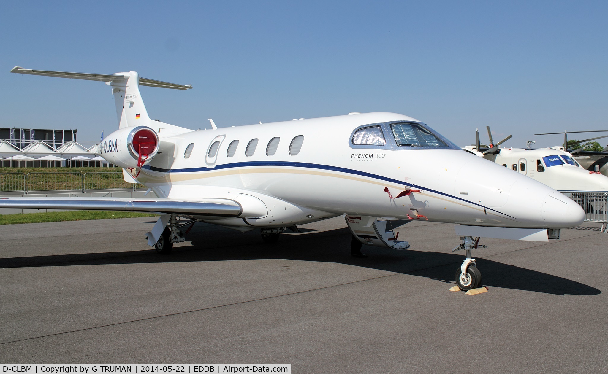 D-CLBM, 2013 Embraer EMB-505 Phenom 300 C/N 50500173, In the static at ILA 2014