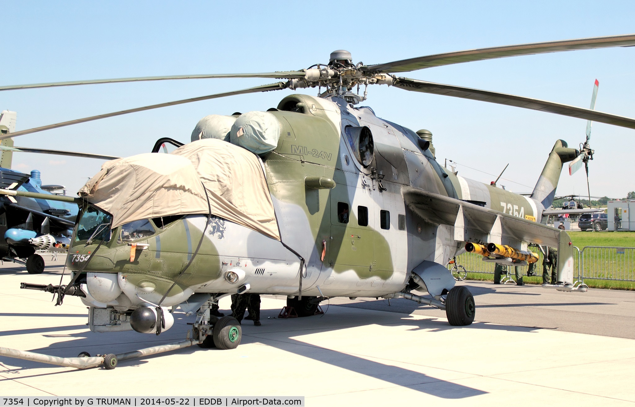 7354, Mil Mi-24V Hind E C/N 087354, In the static display at ILA 2014