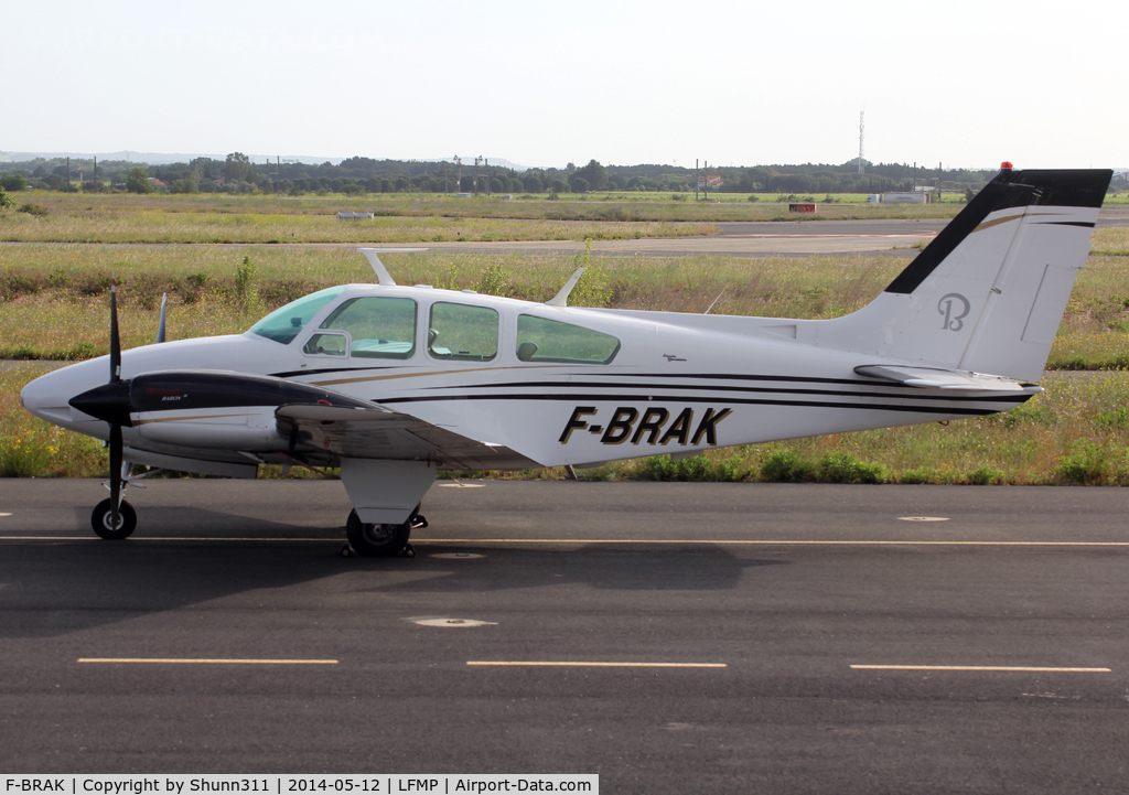 F-BRAK, Beech 95-B55 Baron C/N TC-1170, Parked at the Airclub...