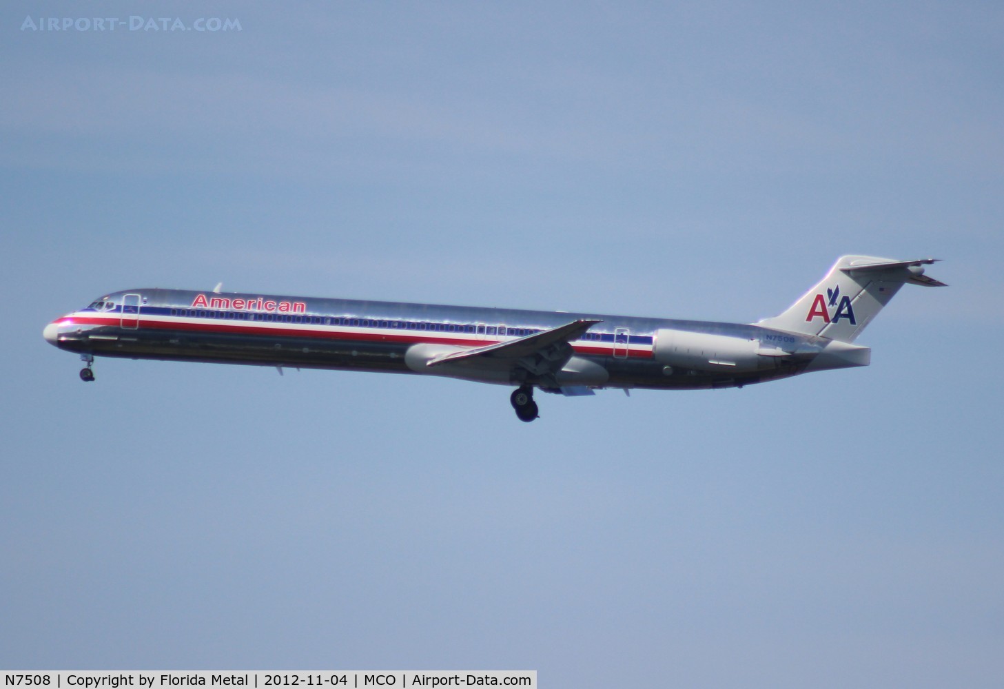 N7508, 1989 McDonnell Douglas MD-82 (DC-9-82) C/N 49802, American MD-82