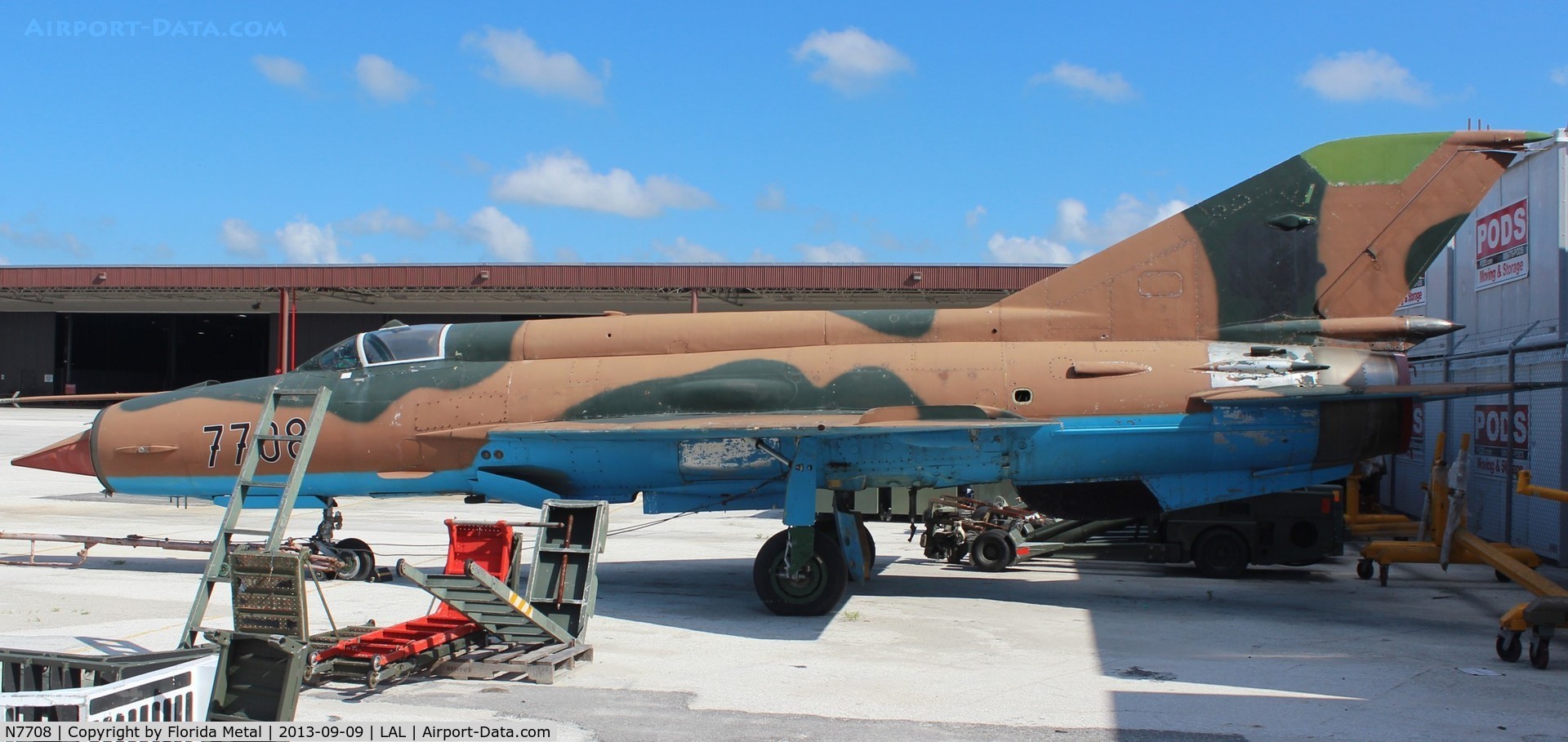 N7708, 1973 Mikoyan-Gurevich MiG-21MF C/N 7708, Mig-21 owned by Draken