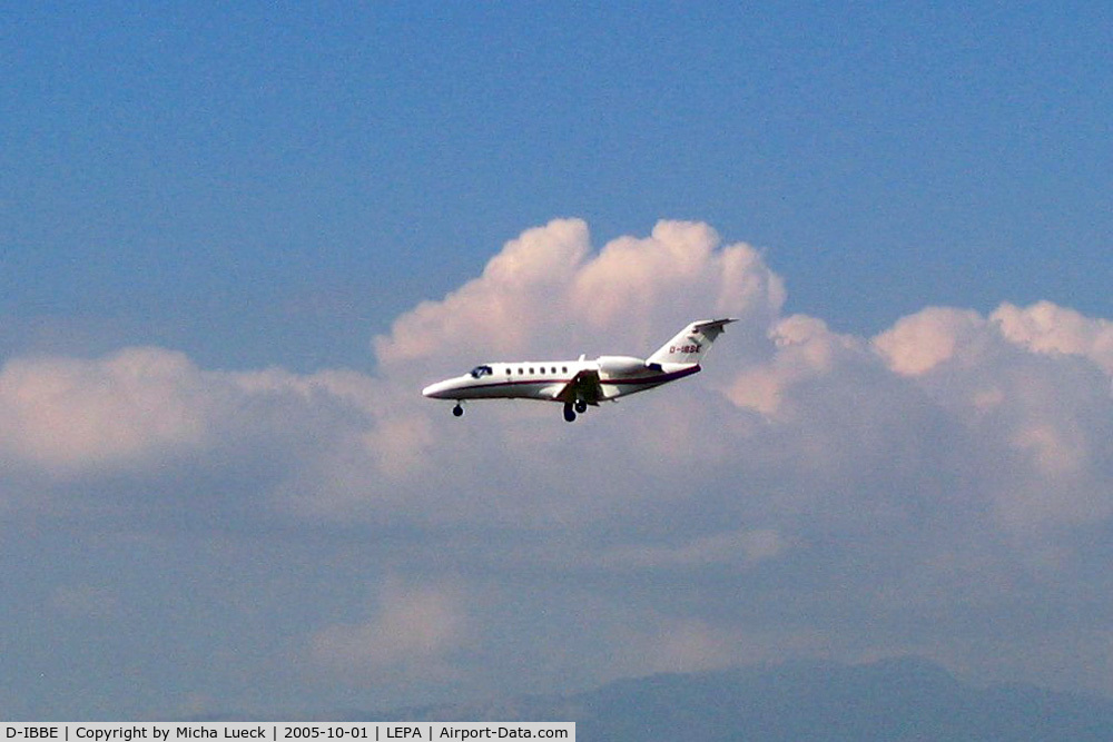 D-IBBE, 2005 Cessna 525A CitationJet CJ2 C/N 525A-0233, At Palma