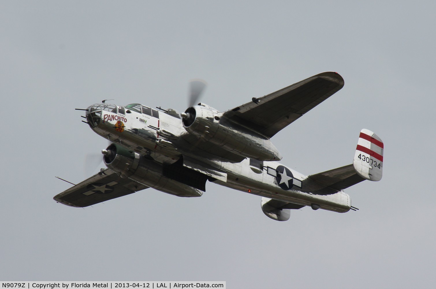 N9079Z, 1944 North American TB-25N Mitchell C/N 108-34009, Panchito at Sun N Fun