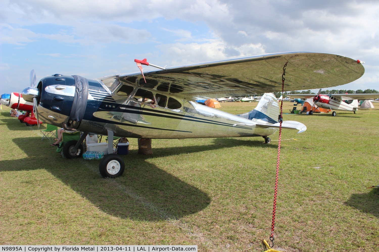 N9895A, 1950 Cessna 195A C/N 7598, Cessna 195A at Sun N fun