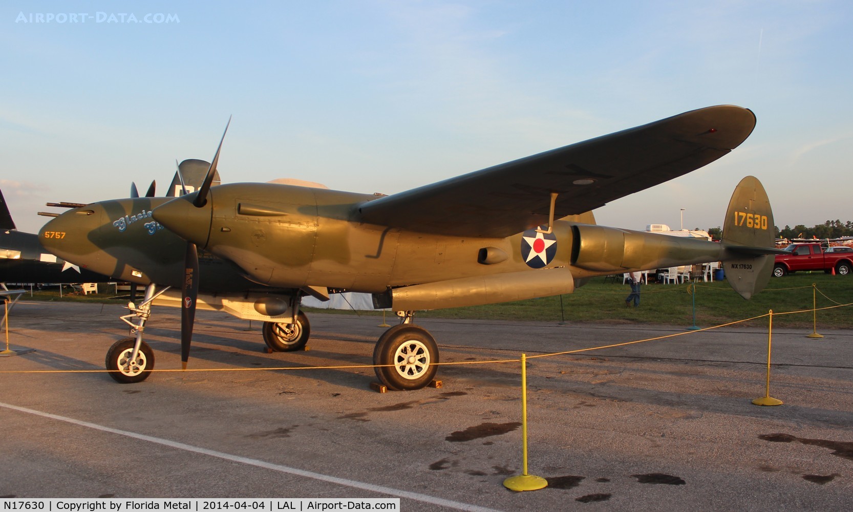 N17630, 1941 Lockheed P-38F C/N 41-7630 (222-5757), P-38F Glacier Girl at 2014 Sun N Fun