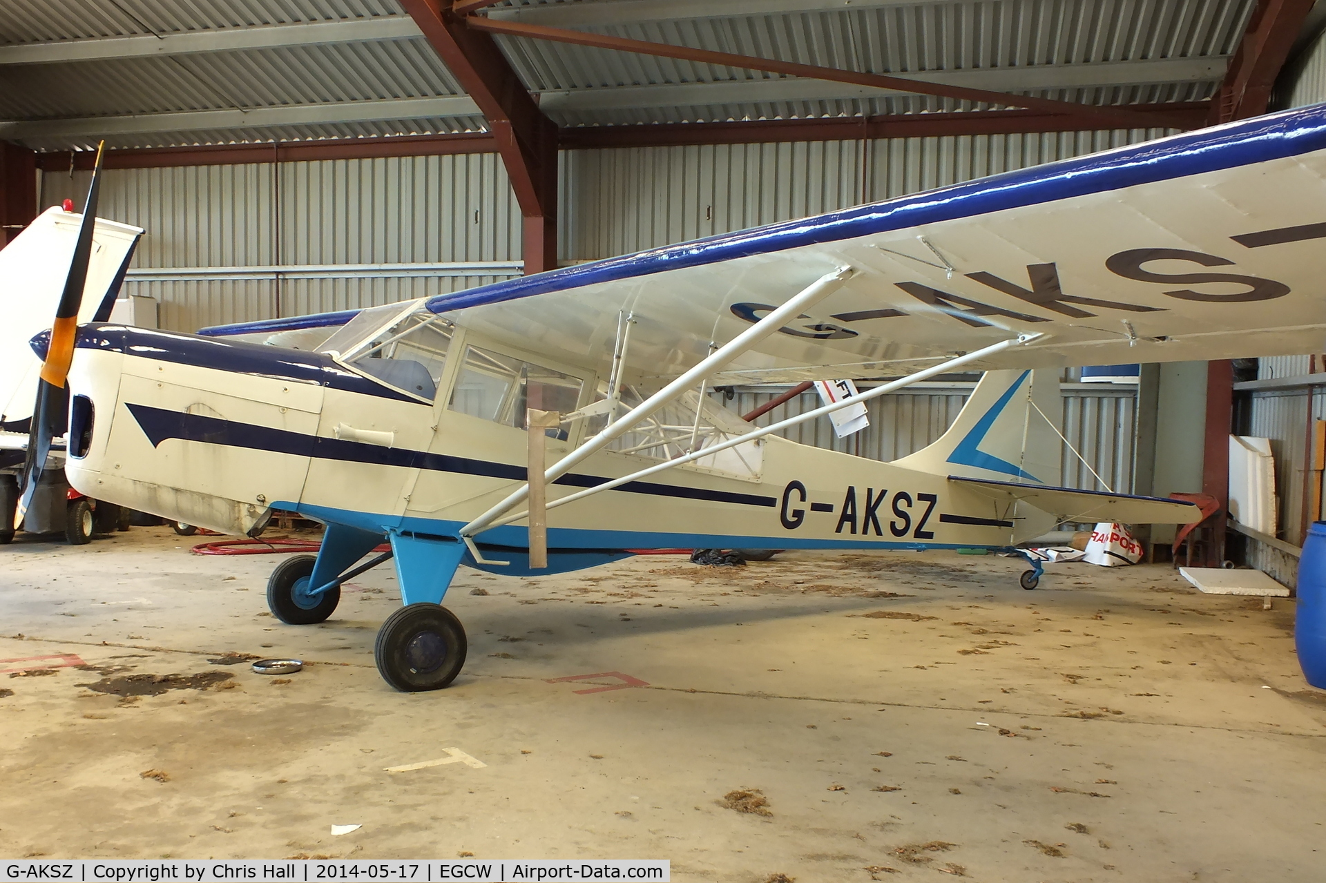 G-AKSZ, 1945 Taylorcraft J Auster 5 C/N 1503, normally based at Barton