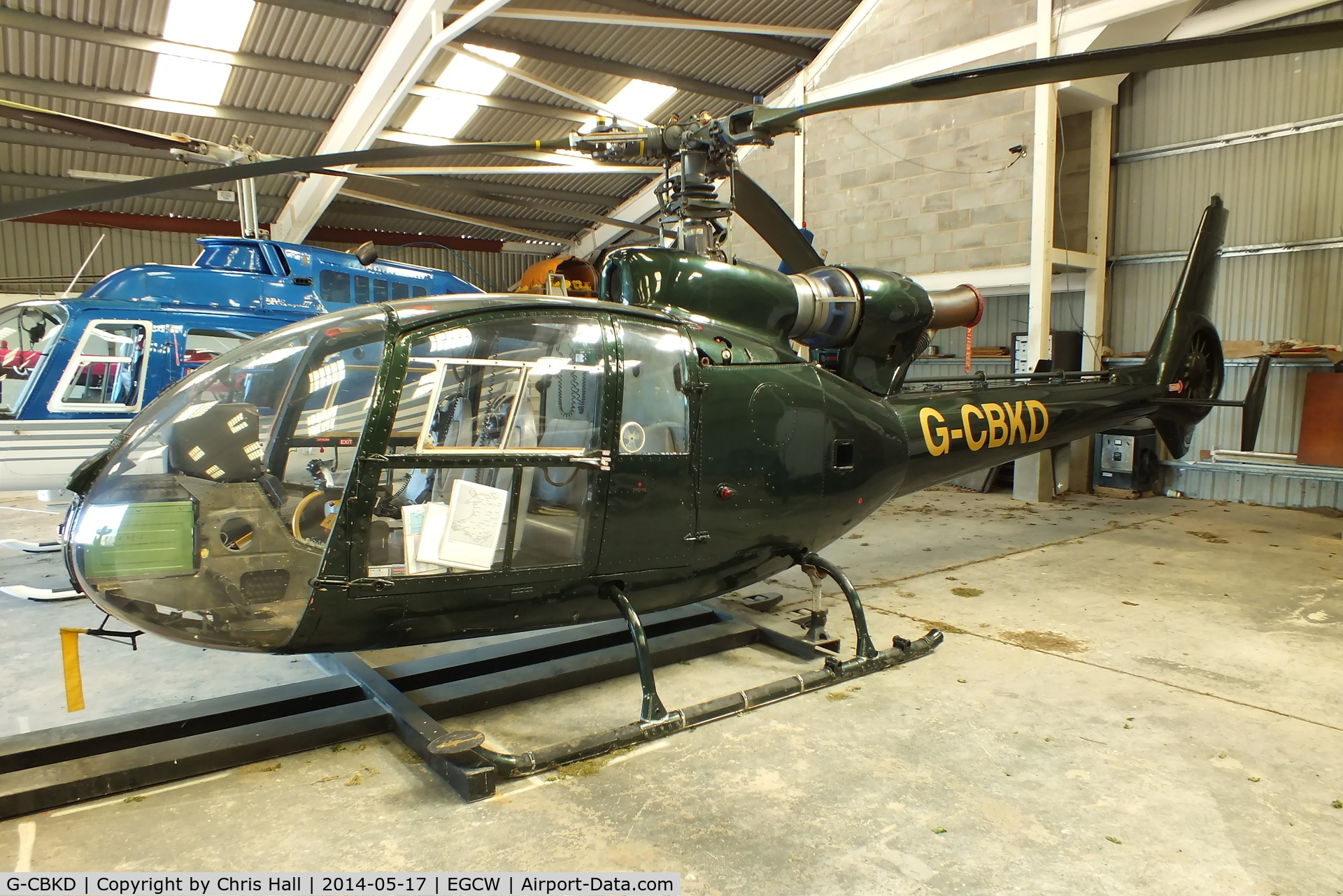 G-CBKD, 1973 Westland SA-341C Gazelle HT2 C/N WA1130, Welshpool resident