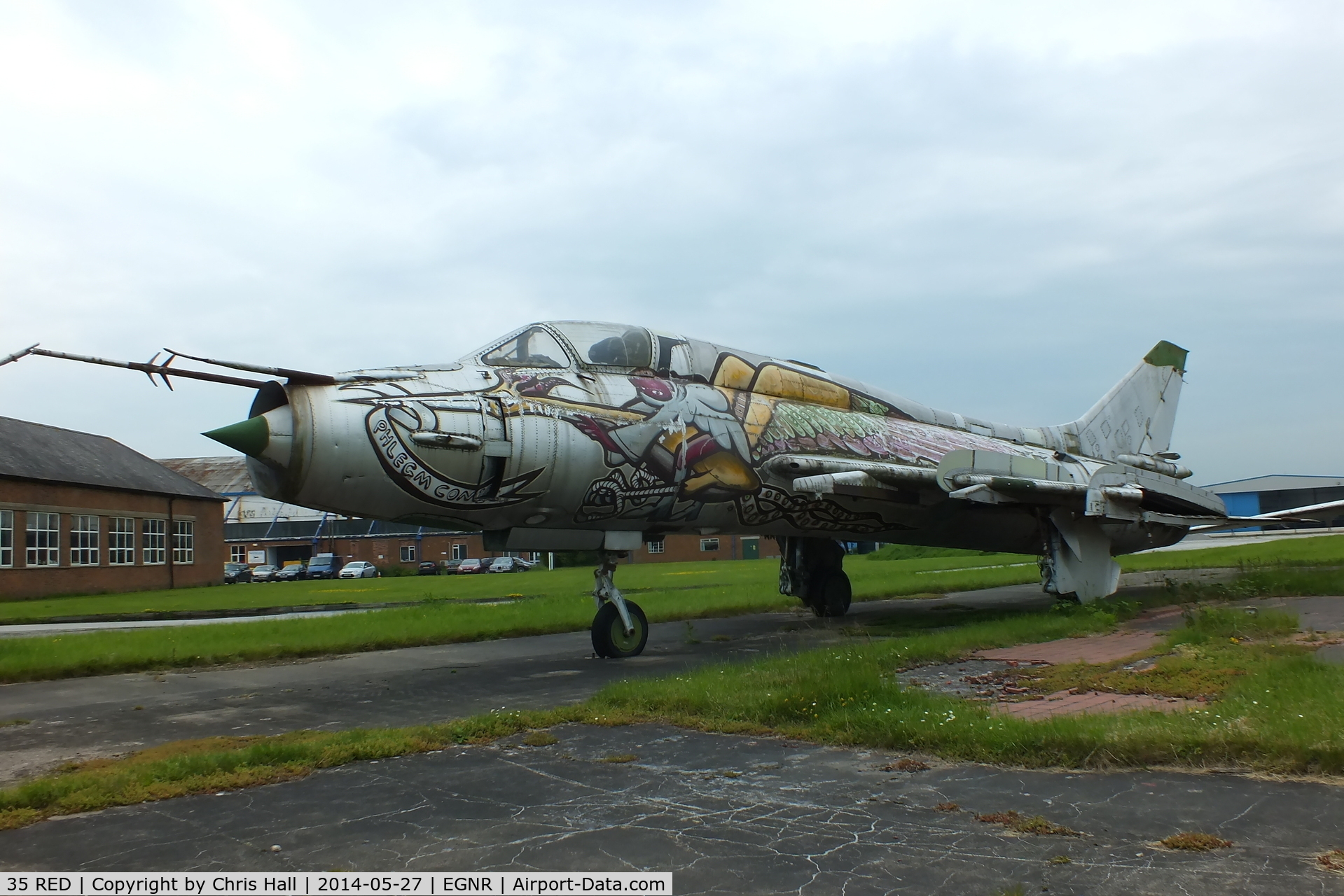 35 RED, Sukhoi Su-17M C/N 25102, slowly rotting away at Hawarden