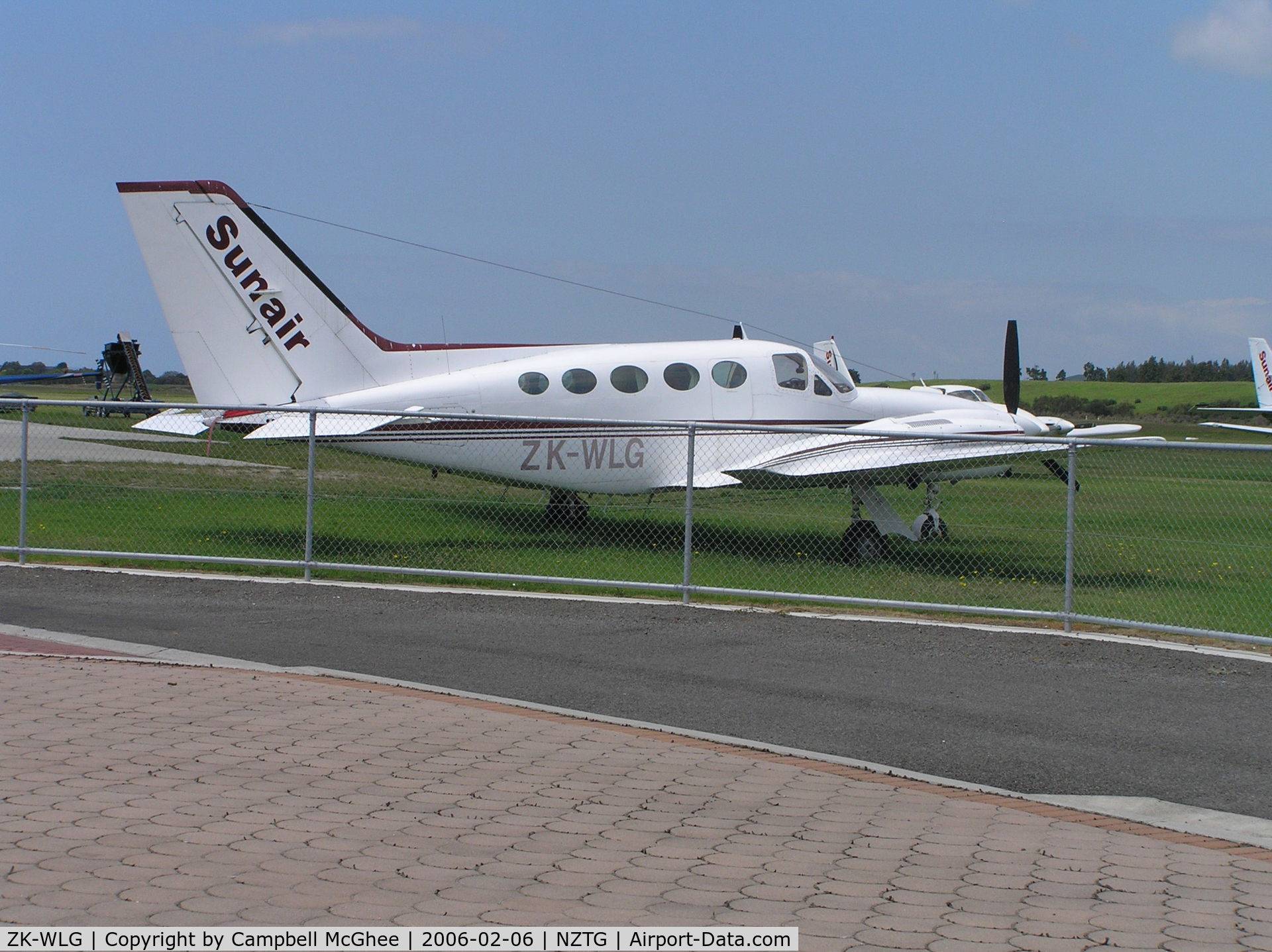 ZK-WLG, Cessna 421C Golden Eagle C/N 421C0492, At Tauranga, New Zealand