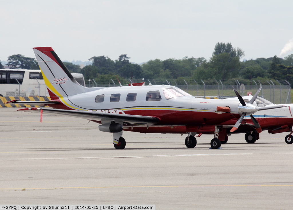 F-GYPQ, Piper PA-46-350P Malibu Mirage C/N 4622013, Parked at the General Aviation area...