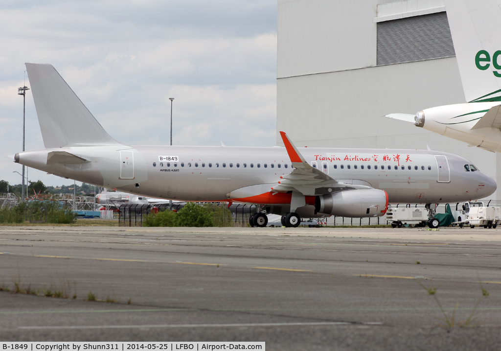 B-1849, 2013 Airbus A320-232 C/N 5894, Ex. F-WHUI with Jetstar Australia and now for Tianjin Airlines