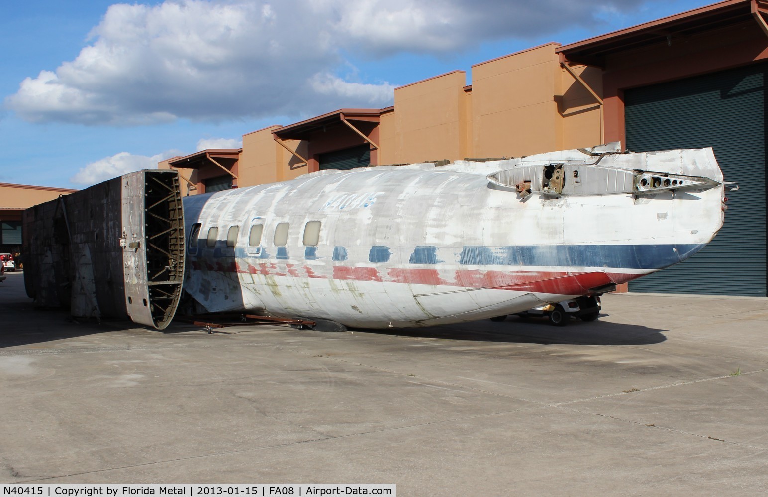 N40415, 1952 Martin 404 C/N 14119, Martin 404 fuselage in the back lots of Fantasy of Flight