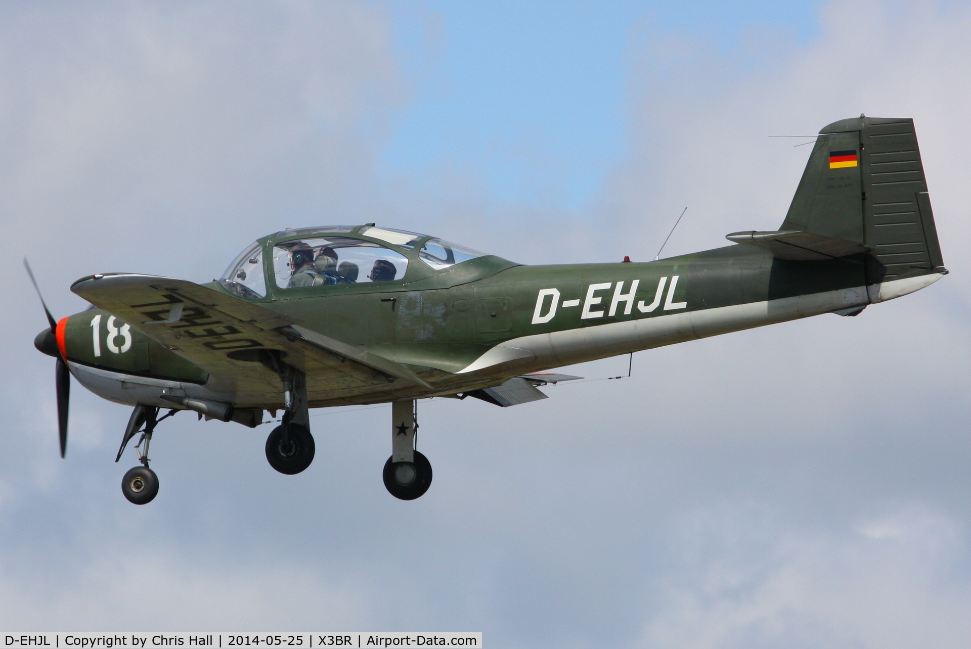 D-EHJL, Focke-Wulf FWP-149D C/N 45, visitor at the Cold War Jets Open Day 2014