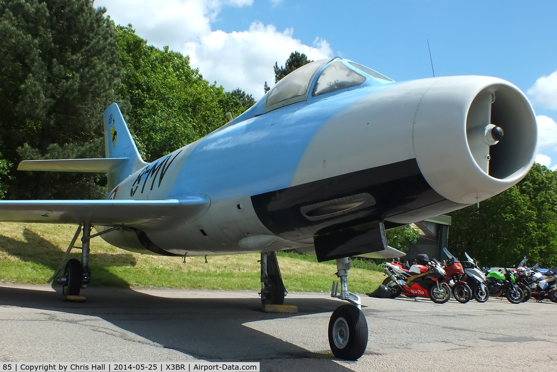 85, Dassault Mystère IVA C/N 85, at the Cold War Jets Open Day 2014
