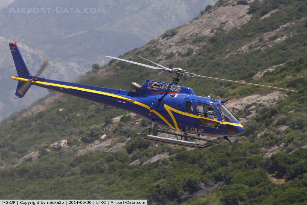 F-GXJP, Eurocopter AS-350B-2 Ecureuil C/N 9055, In flight