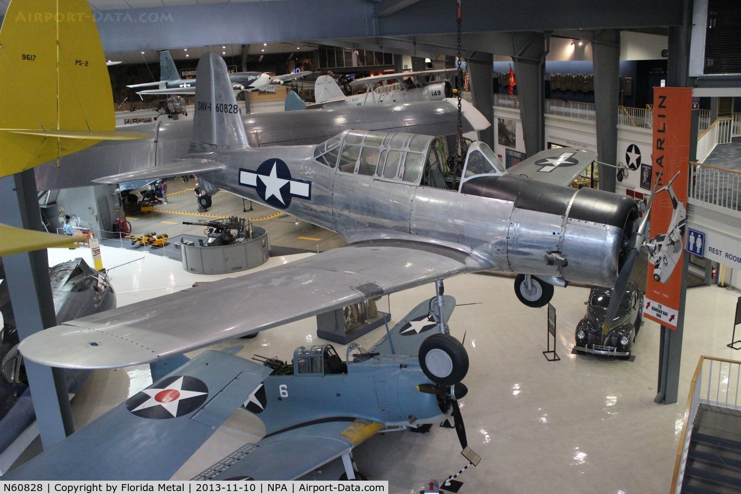N60828, 1941 Consolidated Vultee BT-13A C/N 2935, Vultee SNV at Navy Aviation Museum