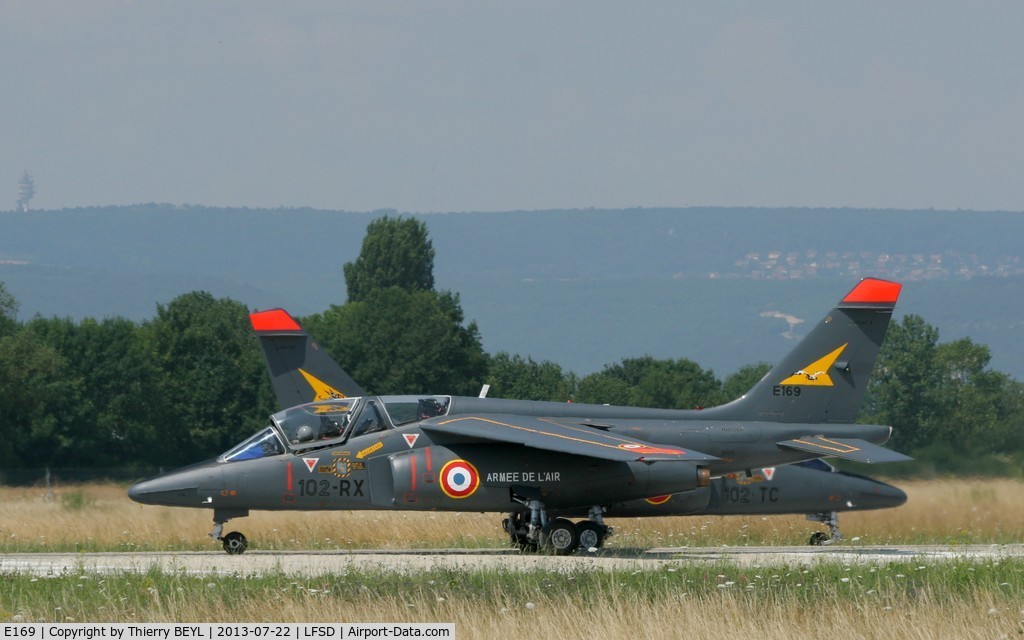 E169, Dassault-Dornier Alpha Jet E C/N E169, Returning to hangar after technical failure